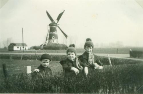 archief_maart 1939_René, Frans en Maarten_kinderen van burgemeester van Rijckevorsel die op Broekdijk 1 woonde.